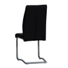 Sleek Black & Chrome Dining Chair