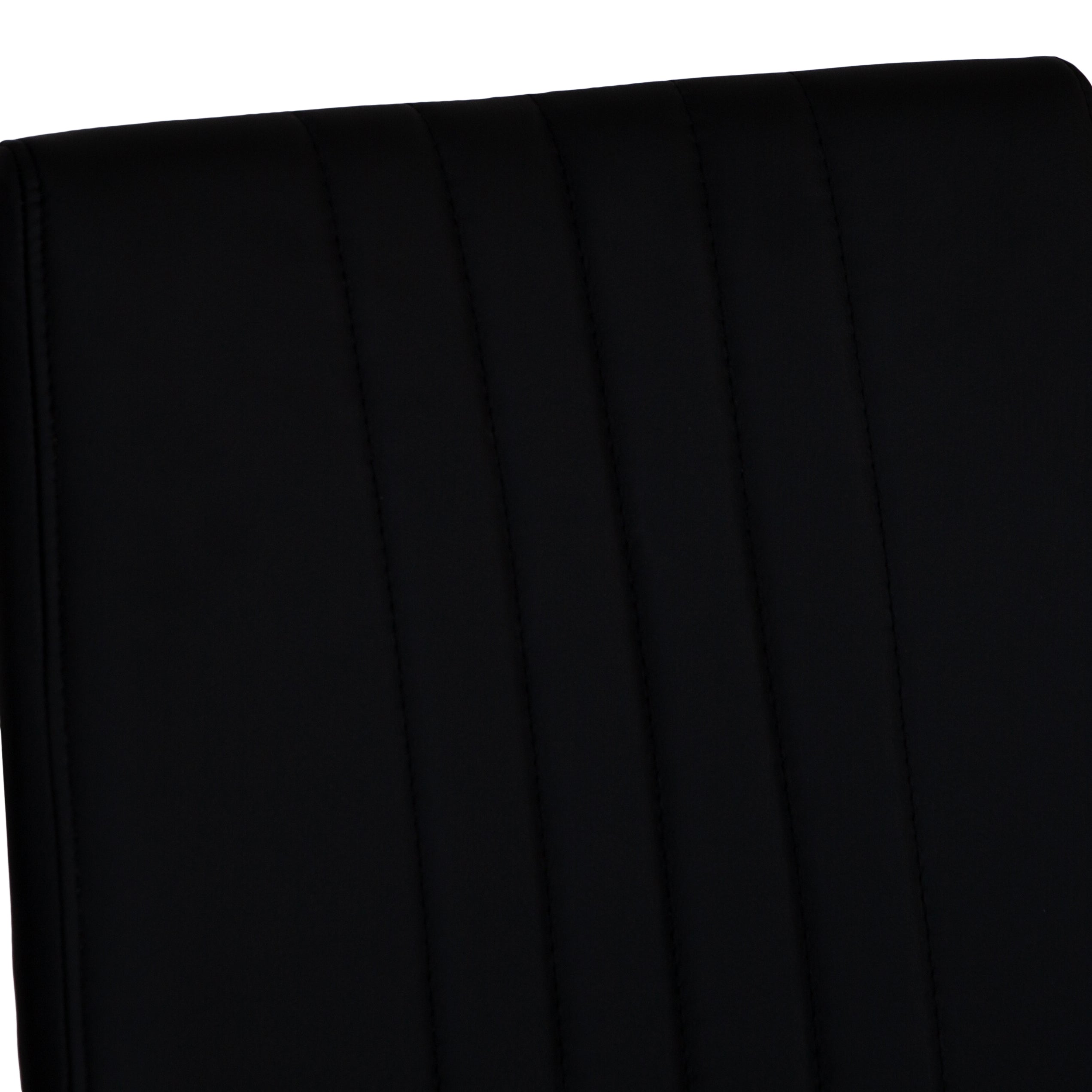 Sleek Black & Chrome Dining Chair