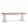 Country Living, White Painted & Oak - 2.2m Extending Dining Table