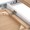 Country Living, White Painted & Oak - 2.2m Extending Dining Table