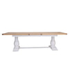 Country Living, White Painted & Oak - 2.2m Extending Dining Table