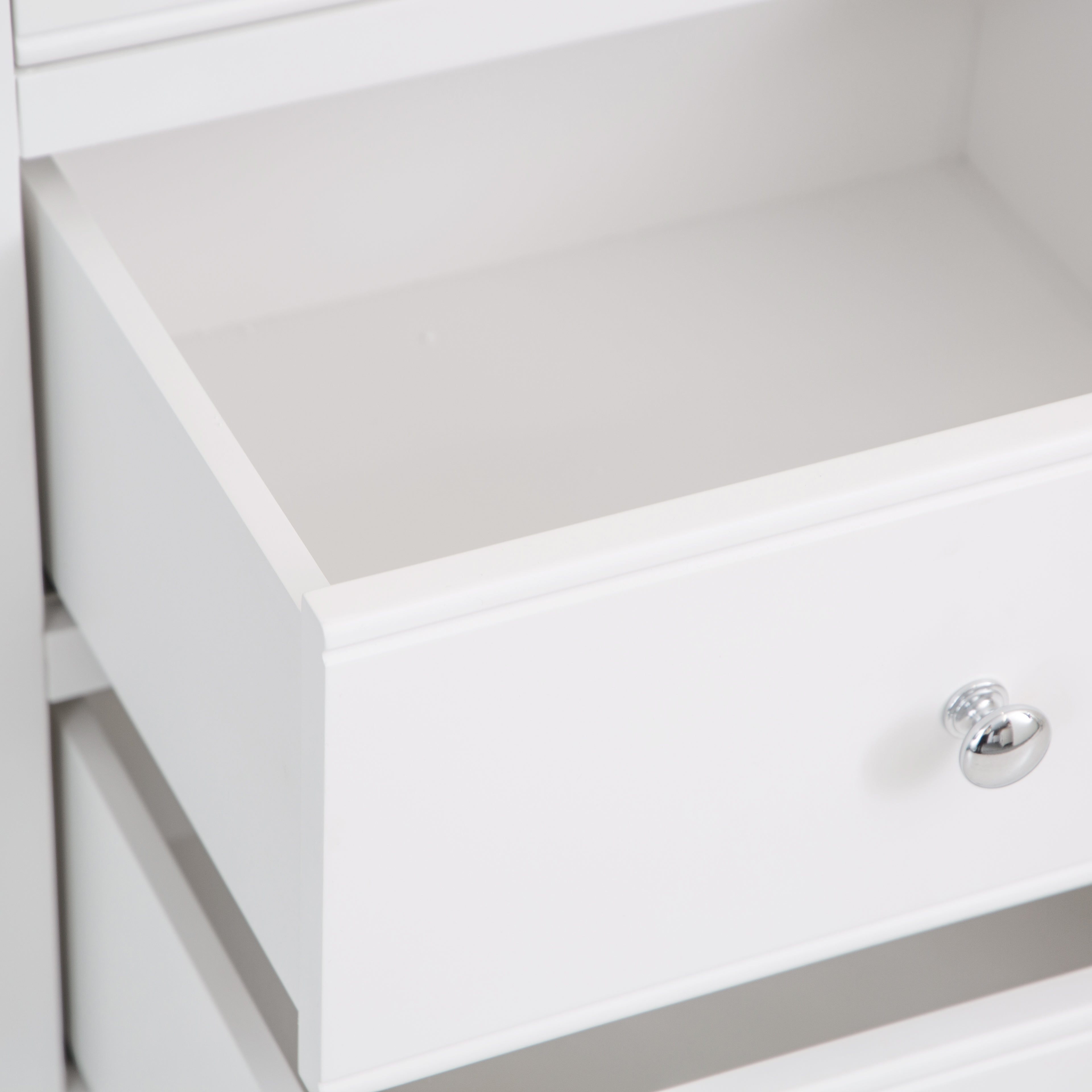Country Living, White Painted & Oak - 4 Door Sideboard
