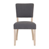 Country Living, White Painted & Oak - Grey Fabric Dining Chair