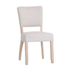 Country Living, White Painted & Oak - Natural Fabric Dining Chair