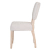 Country Living, White Painted & Oak - Natural Fabric Dining Chair