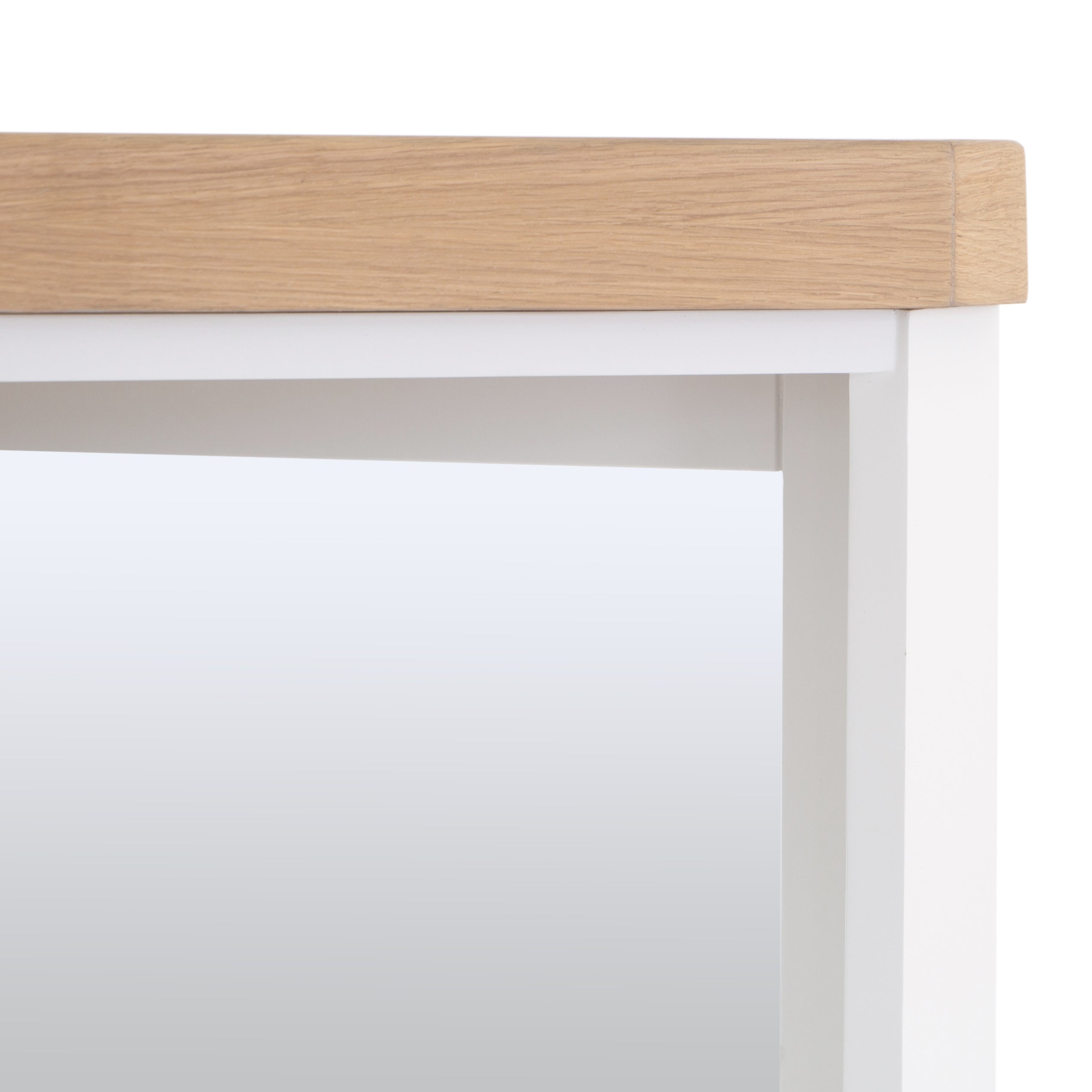 Country Living, White Painted & Oak - Corner Hall Bench TOP