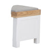 Country Living, White Painted & Oak - Corner Hall Bench