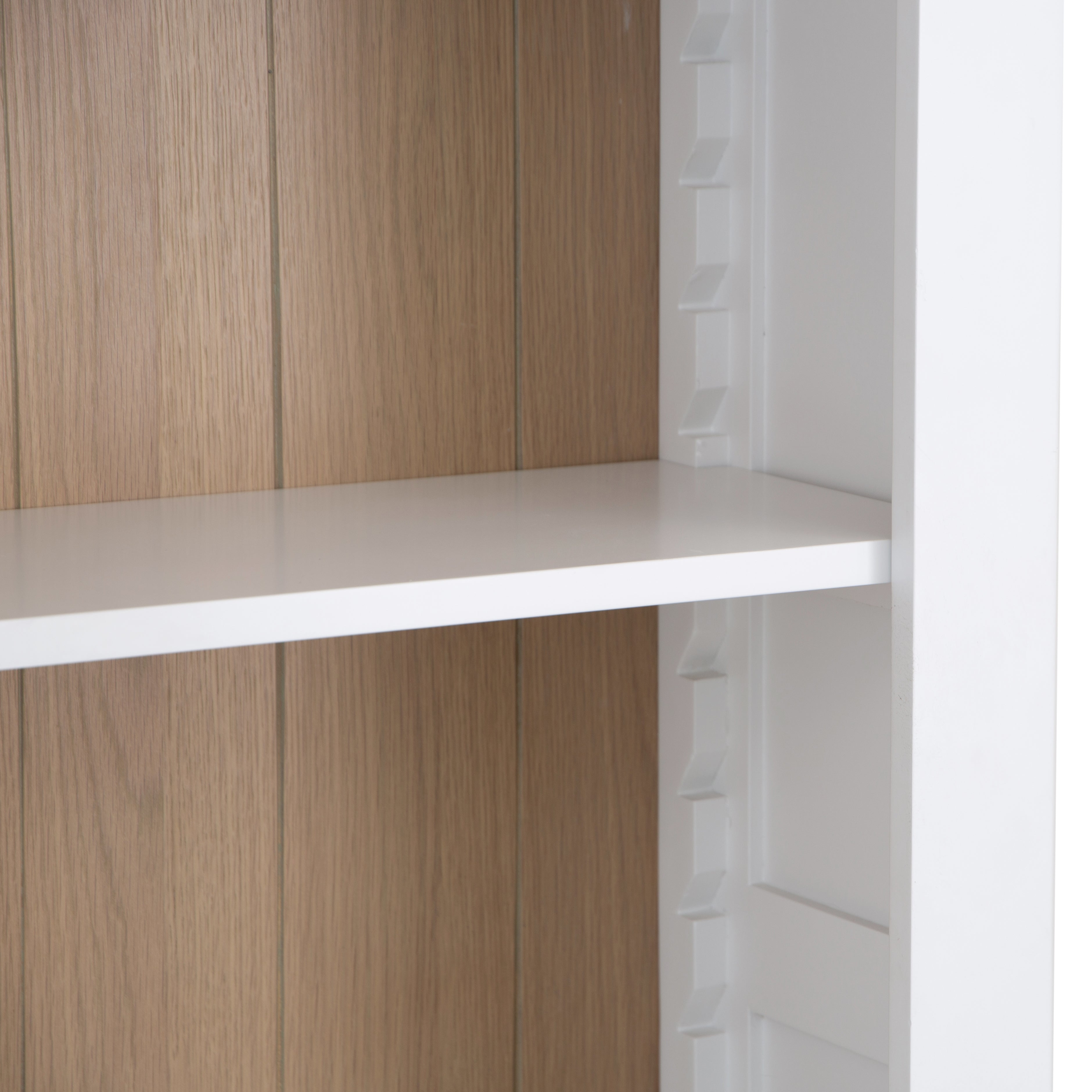 Country Living, White Painted & Oak - Large Bookcase