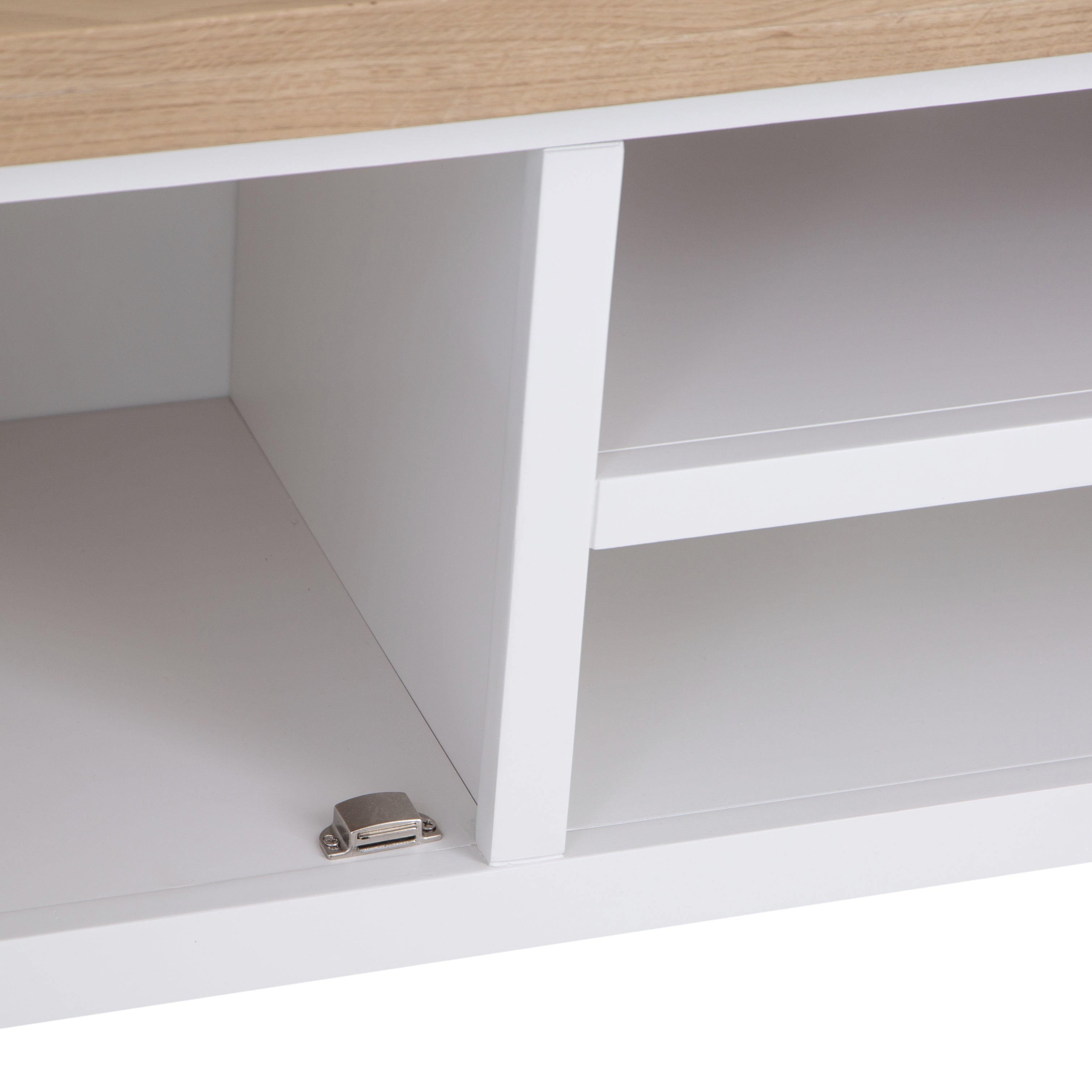 Country Living, White Painted & Oak - Large TV Unit