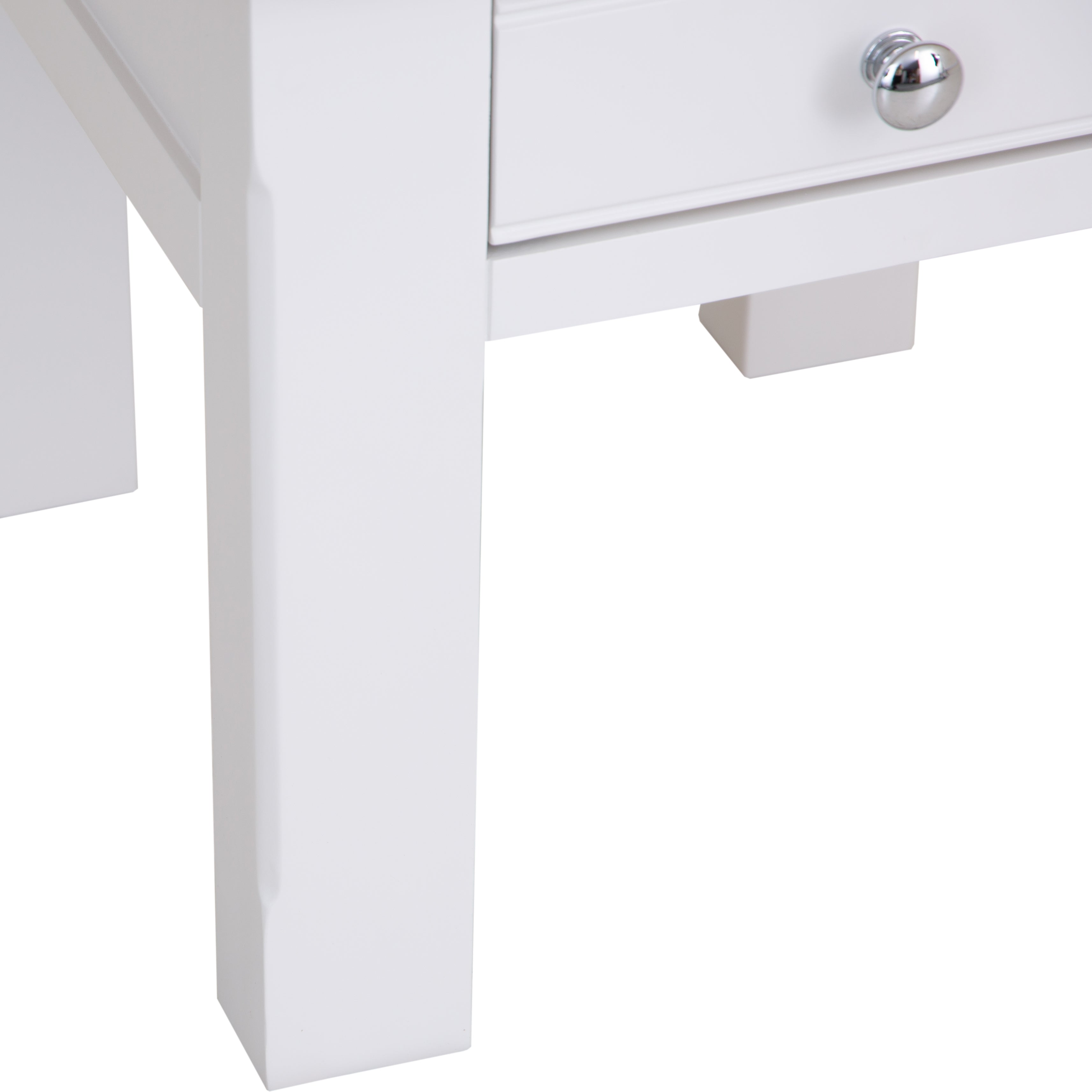 Country Living, White Painted & Oak - Lamp Table