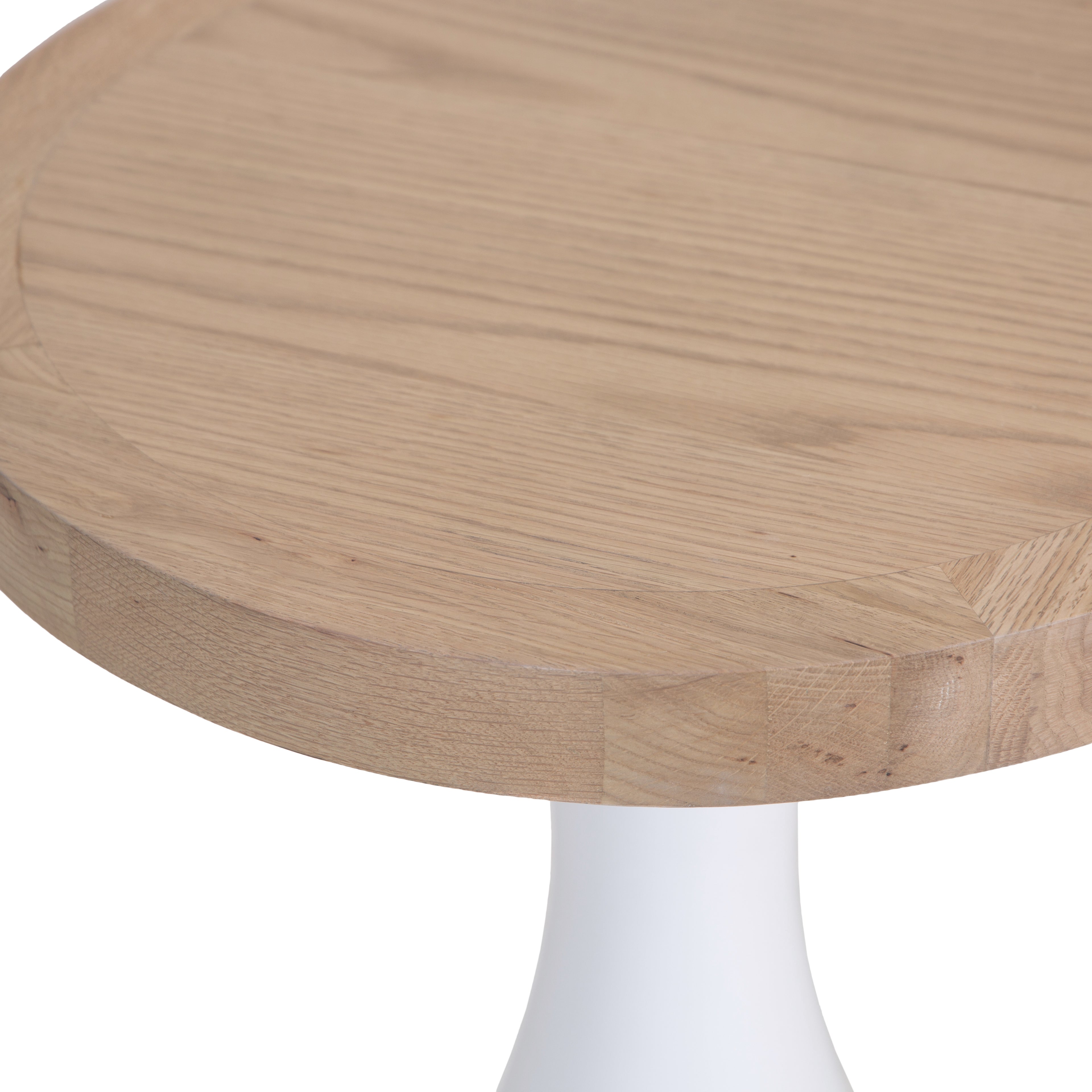 Country Living, White Painted & Oak - Round Wine Table