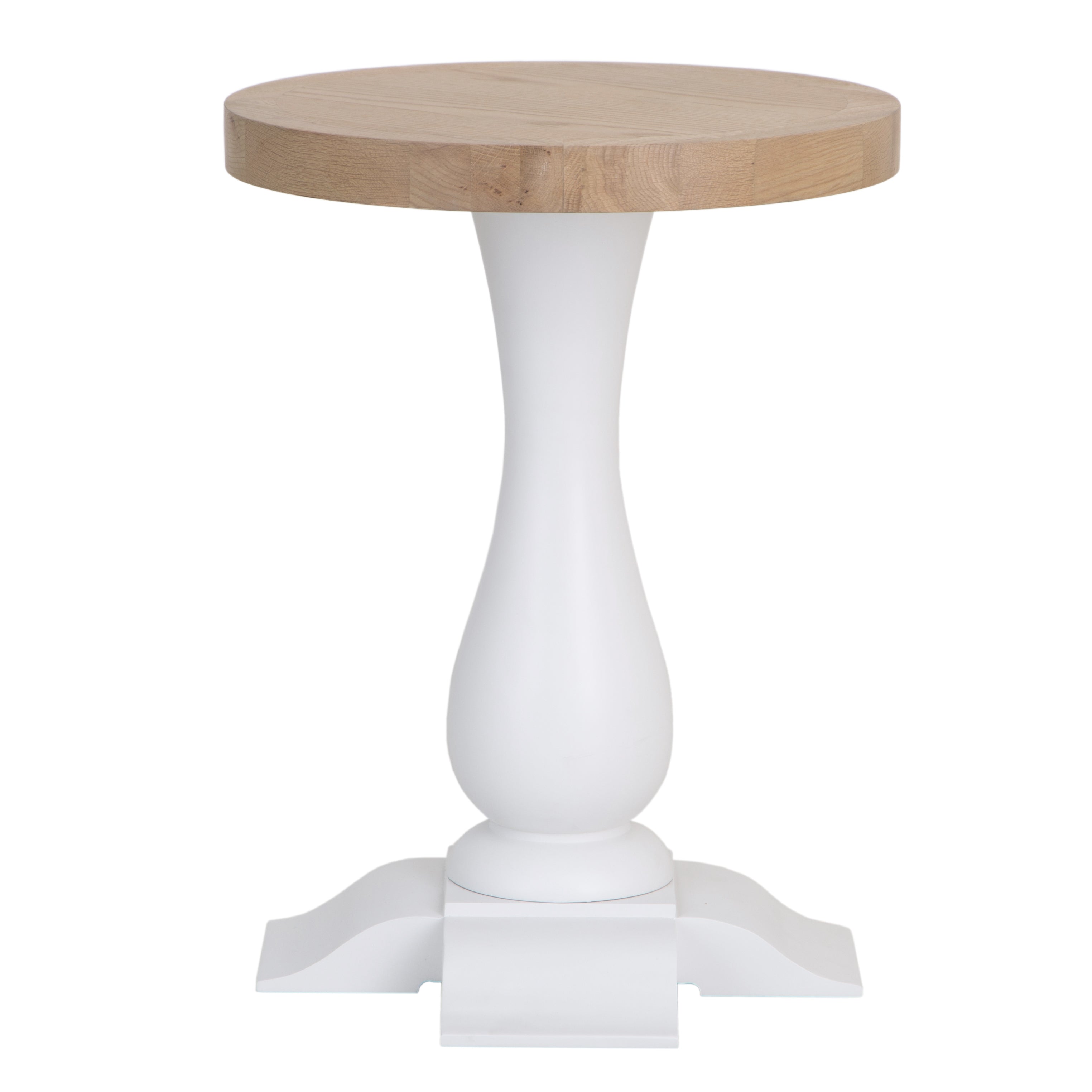 Country Living, White Painted & Oak - Round Wine Table