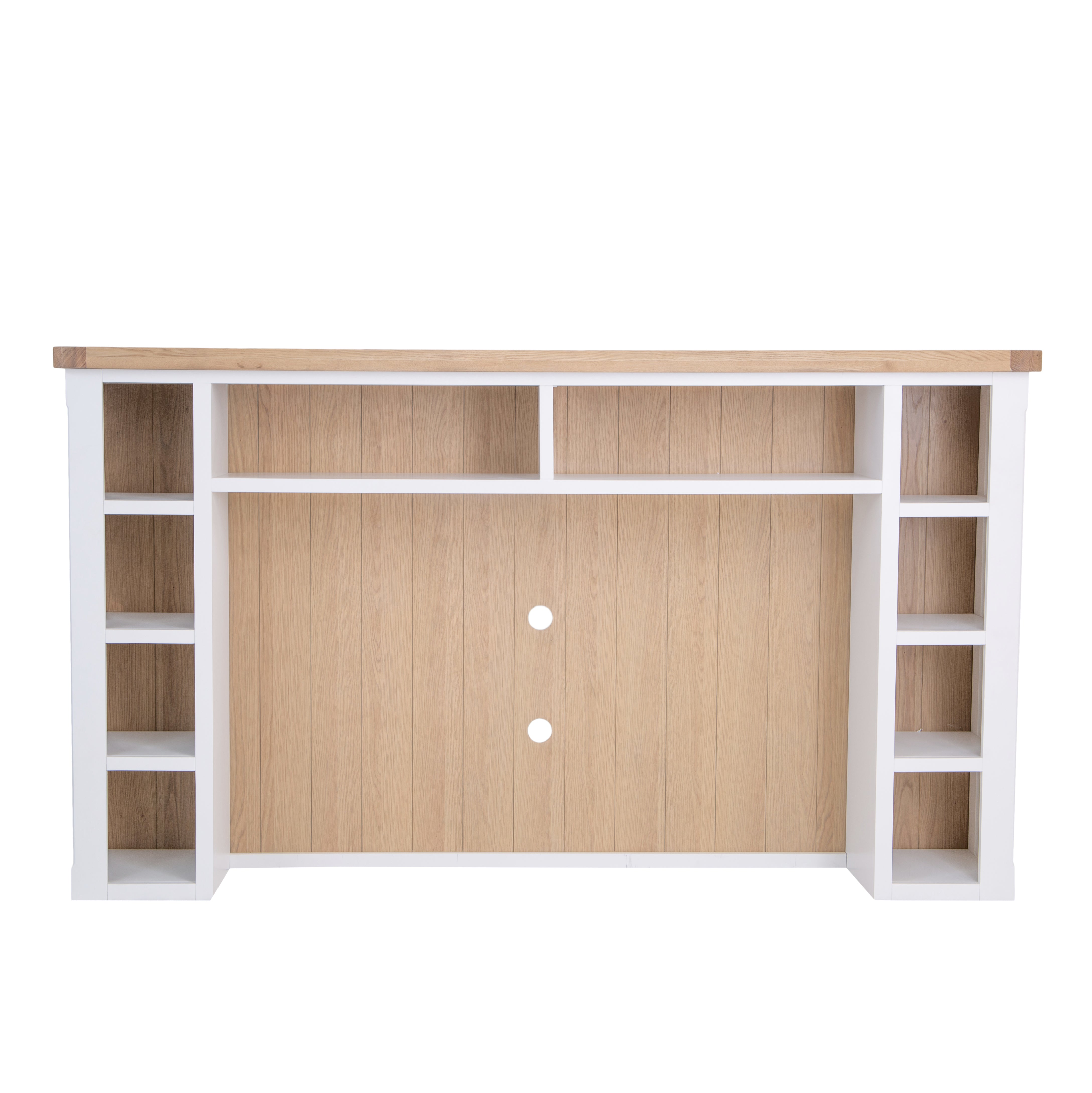 Country Living, White Painted & Oak - Extra Large TV Unit TOP