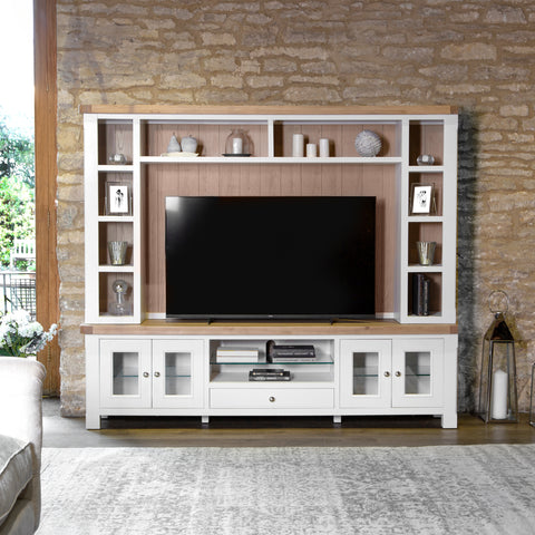 Country Living, Oak & Painted - TV Unit Top - Extra Large