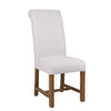 Hampstead Fabric Scroll Back Dining Chair - Natural