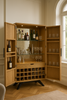 Havana Industrial Oak Wine Cabinet