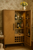 Havana Industrial Oak Wine Cabinet
