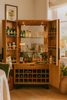 Havana Industrial Oak Wine Cabinet