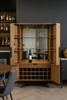 Havana Industrial Oak Wine Cabinet