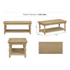 Chateau Rustic Pine Coffee Table