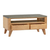 Rimini Oak & Concrete - Coffee Table with 2 Drawers