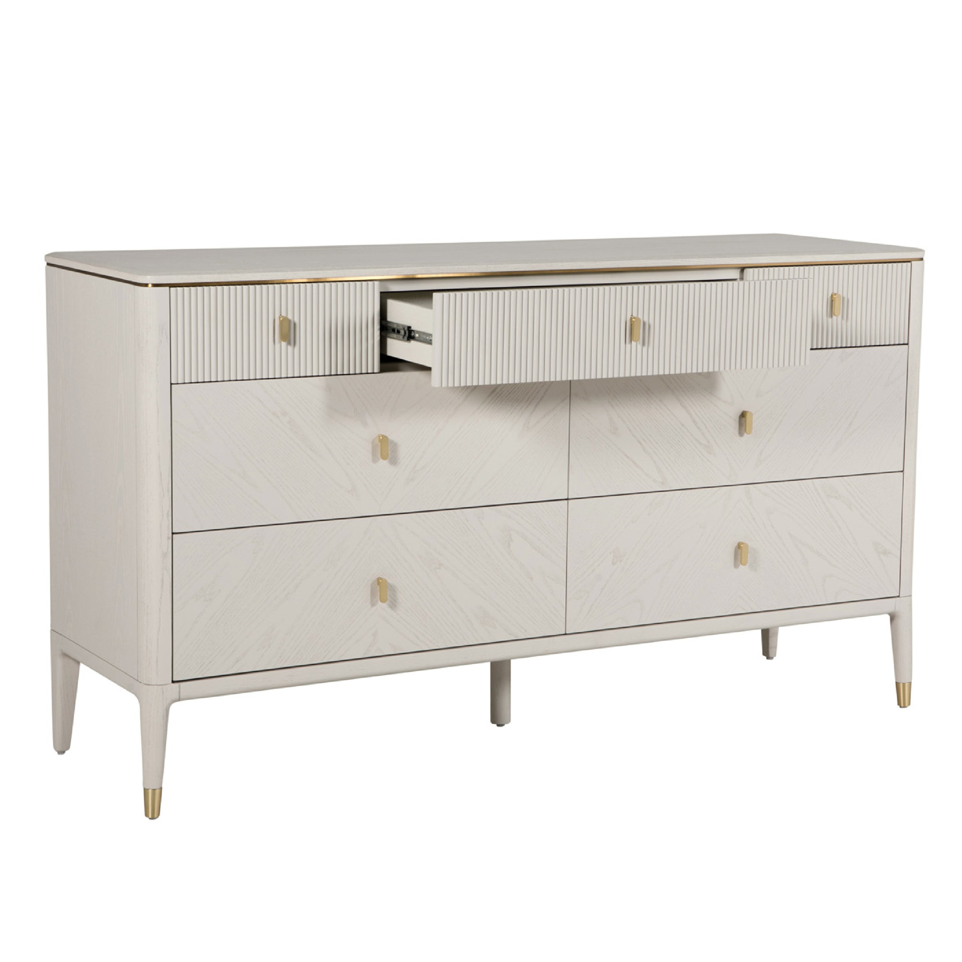 Diletta 7 Drawer Chest of Drawers - Stone