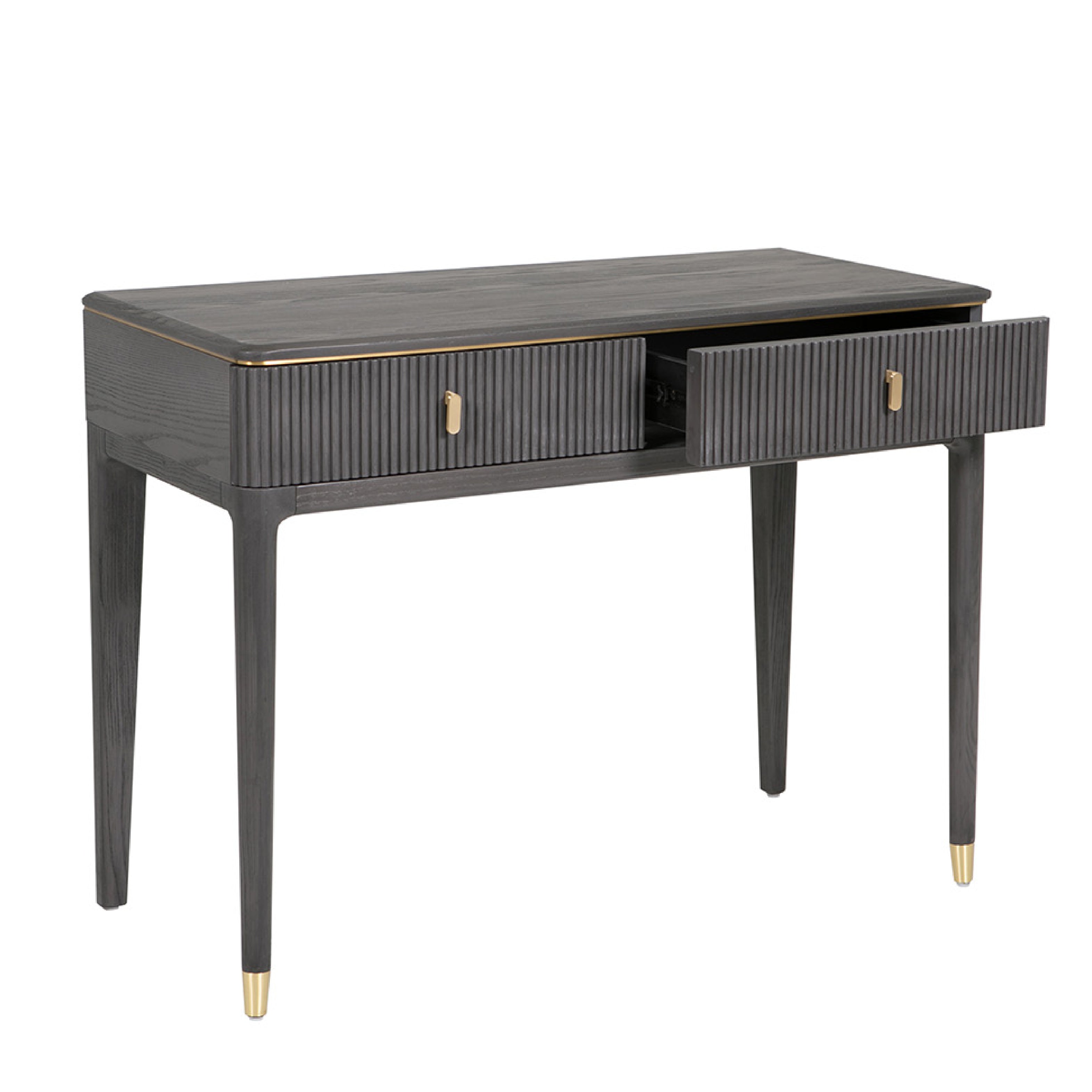 Diletta 2 Drawer Dressing Table - Ebony