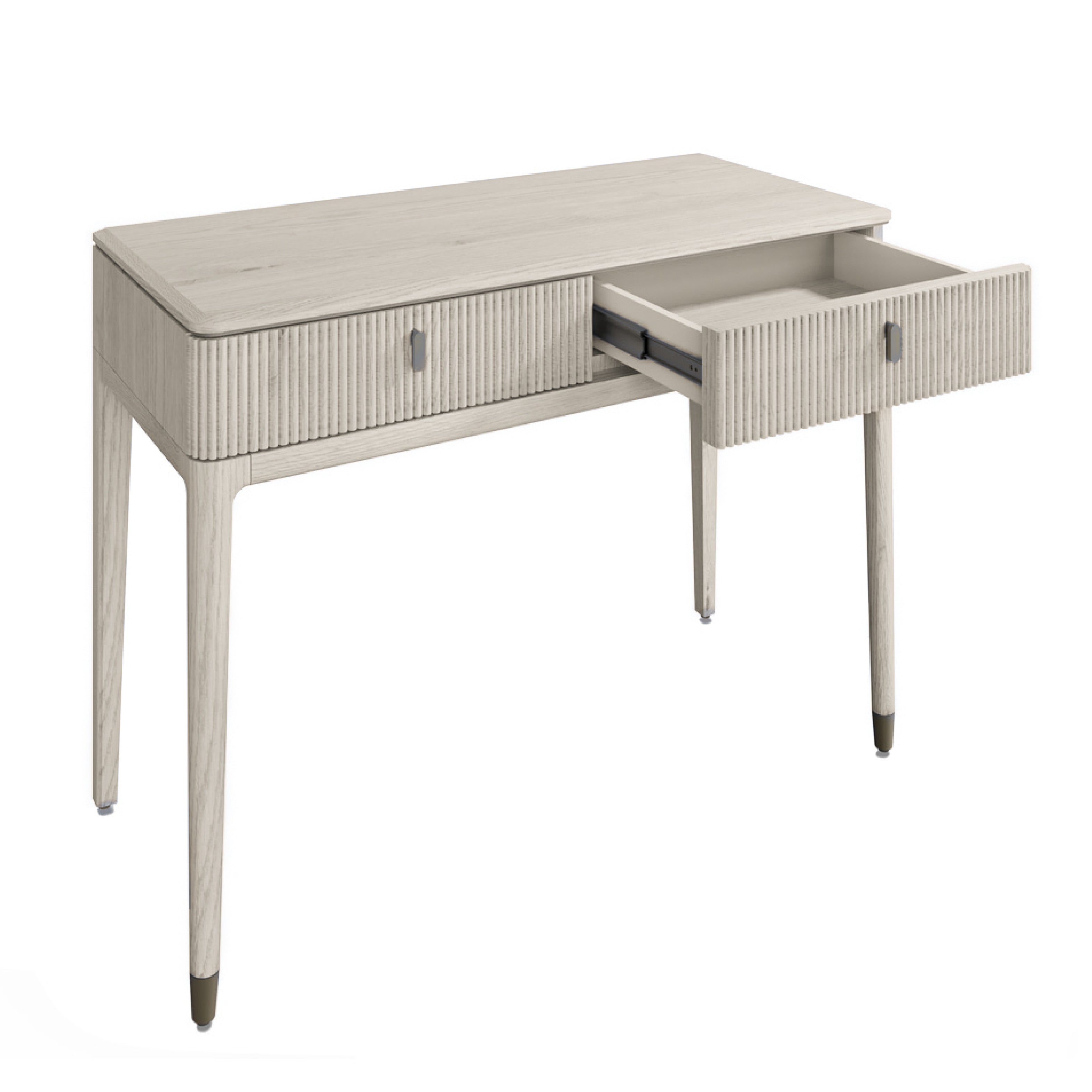Diletta 2 Drawer Dressing Table - Stone