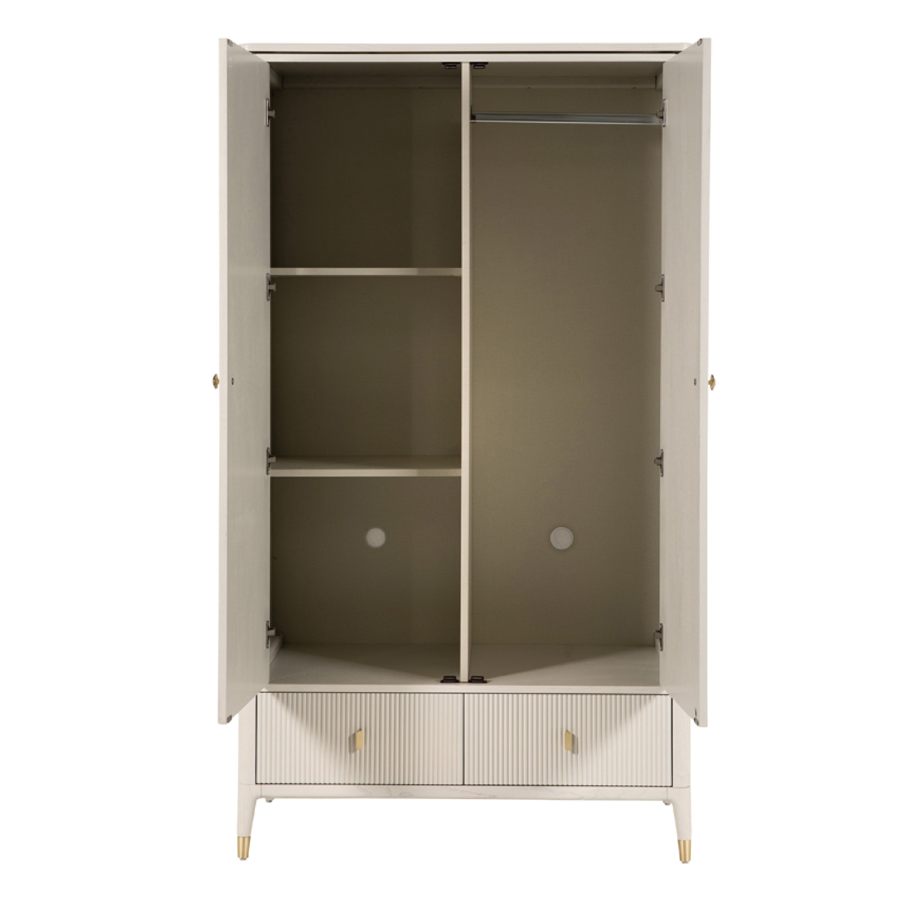 Diletta 2 Door Wardrobe - Ebony