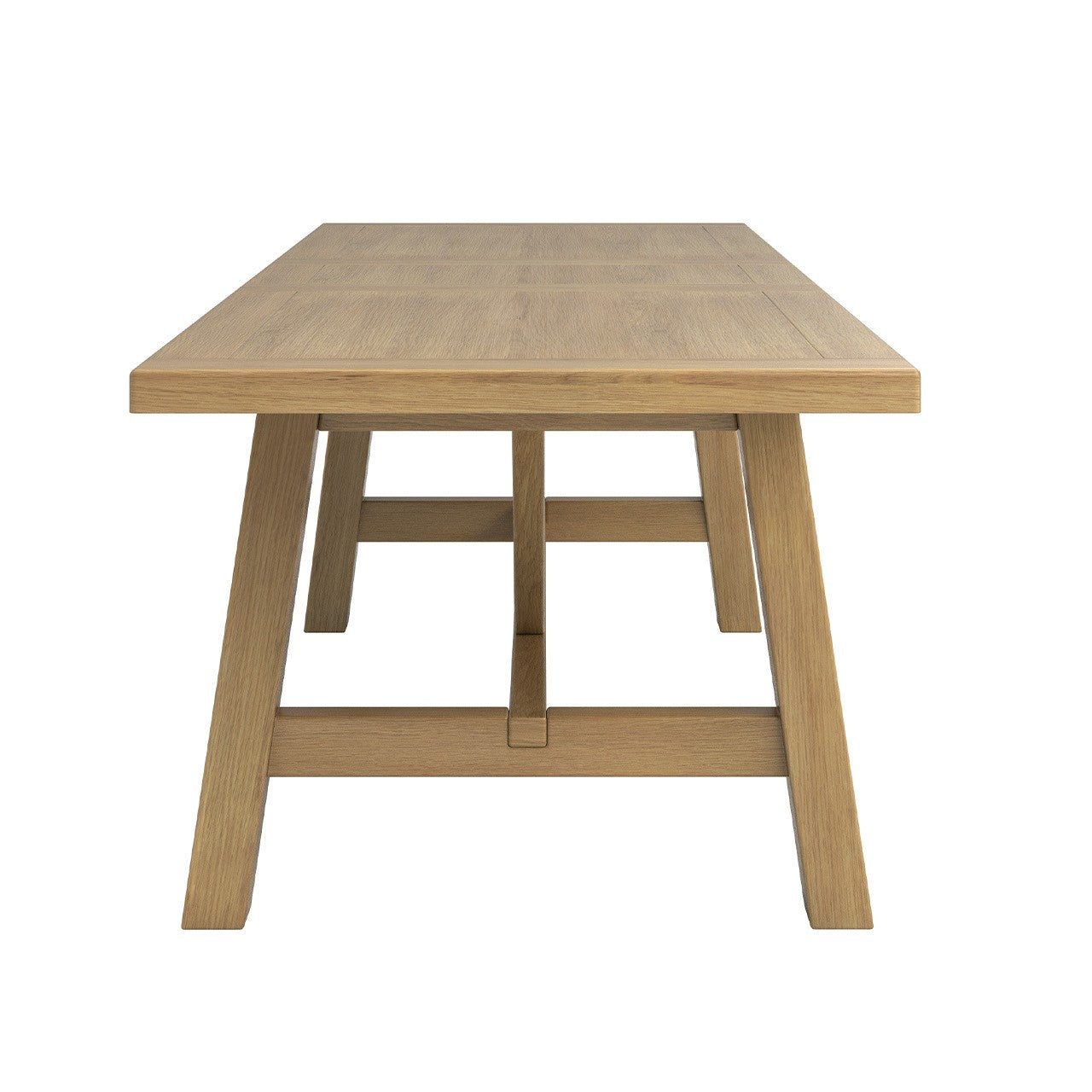 Delaney Oak Refectory Extending Dining Table - 190-235