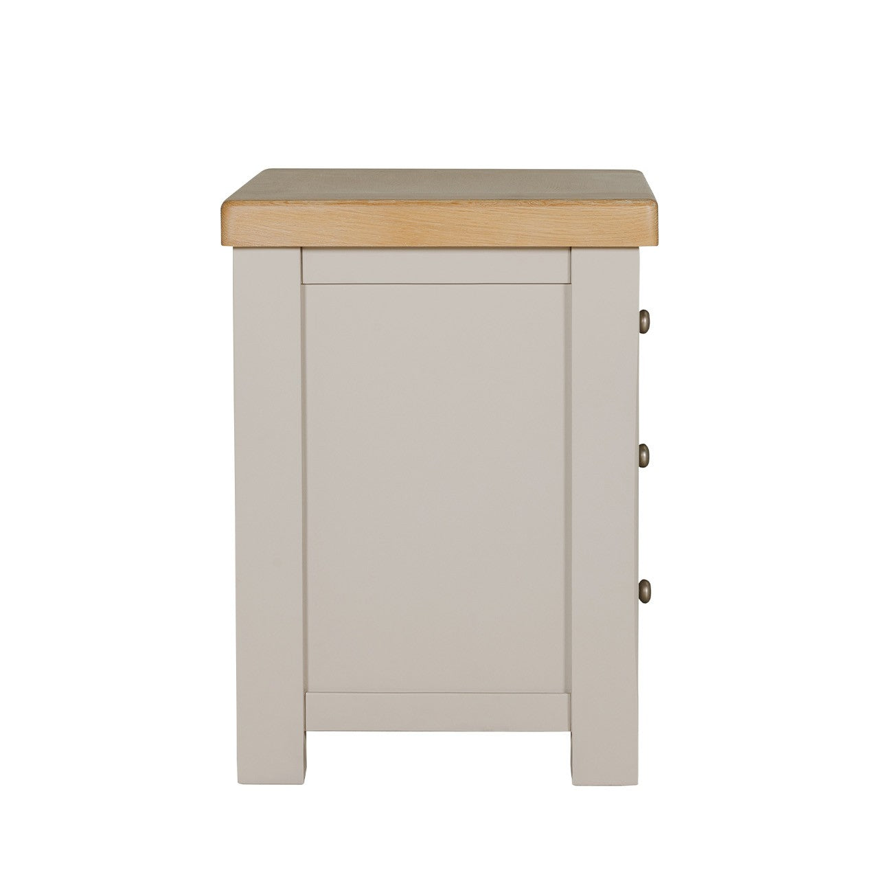 Doune 3 Drawer Bedside Table - Taupe