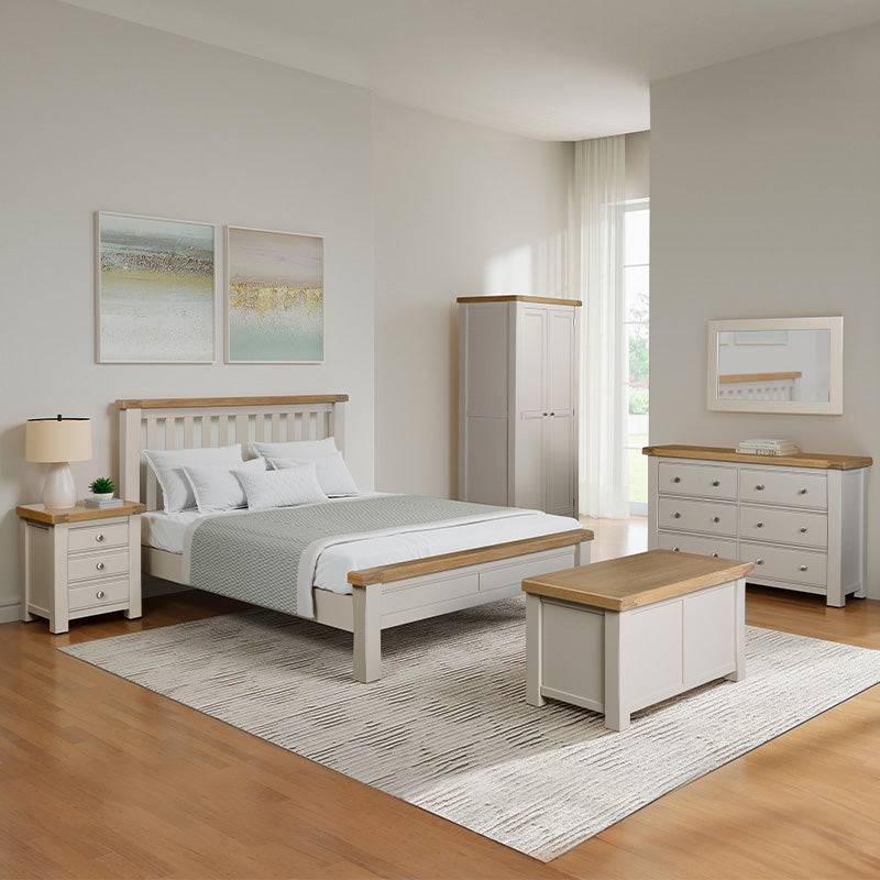 Doune Low Footboard Bed - Taupe