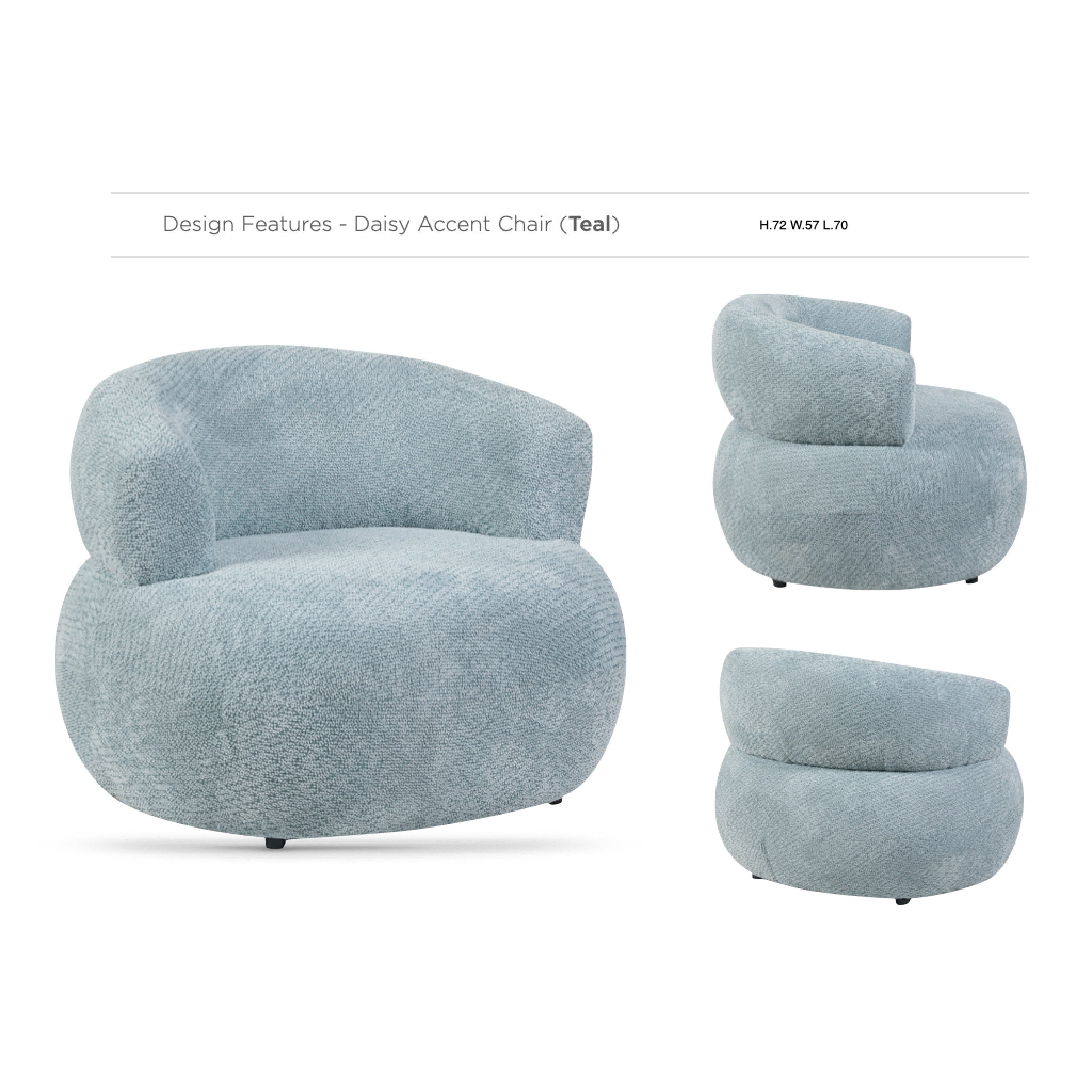 Daisy Accent Chair - Teal