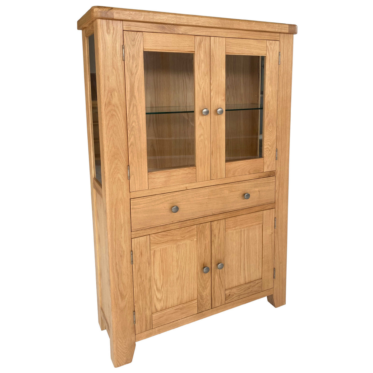 Elsham Oak Display Cabinet