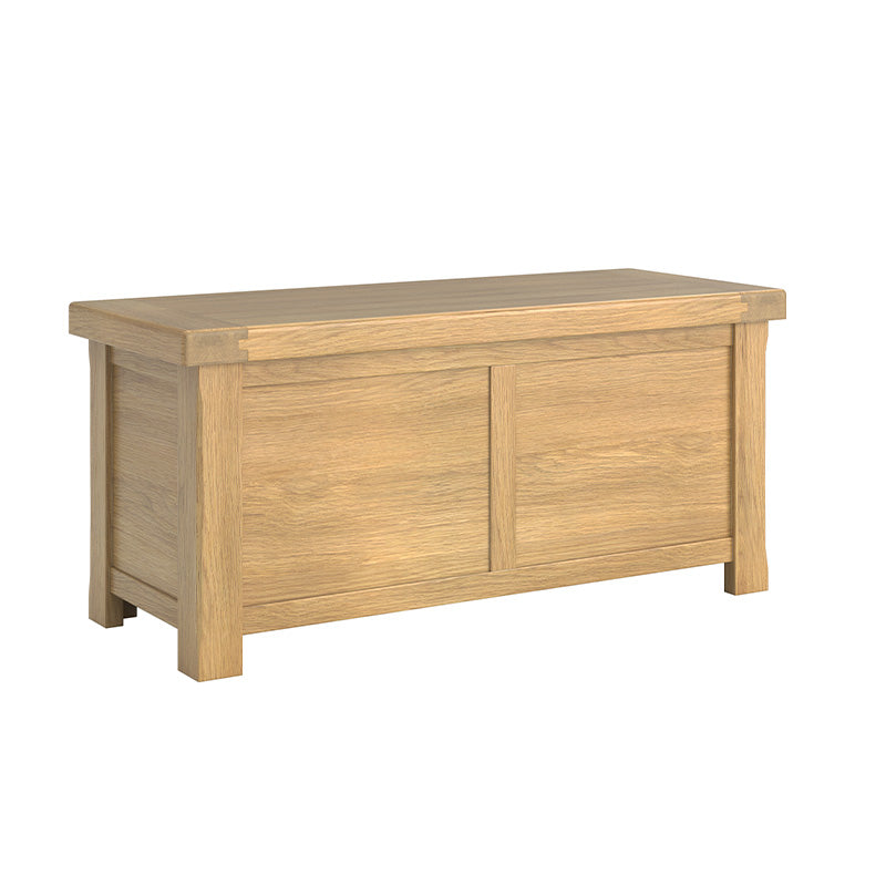 Delaney Oak Blanket Box