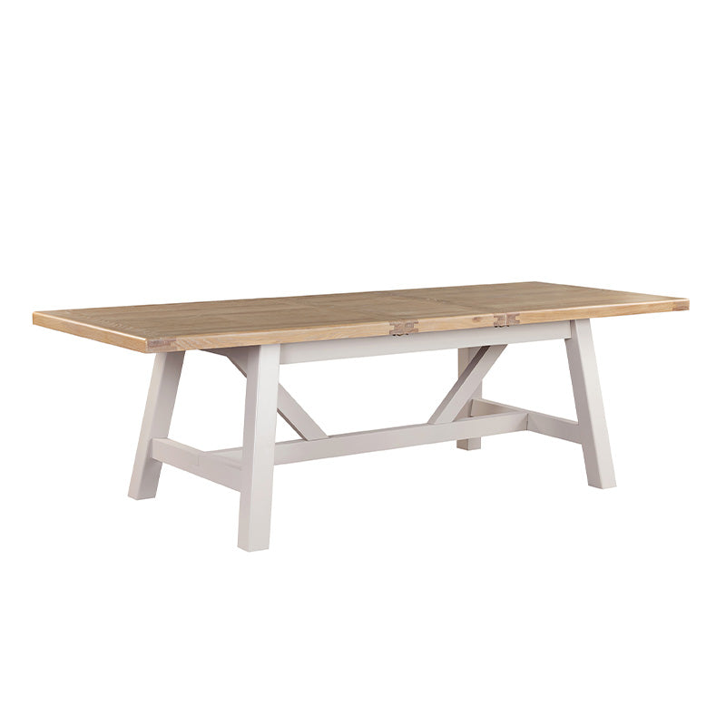 Doune Refectory Extending Dining Table 1900-2350 - Taupe