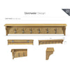 Dorchester Smoked Oak Coat Rack