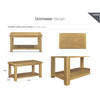 Dorchester Smoked Oak Coffee Table with Shelf