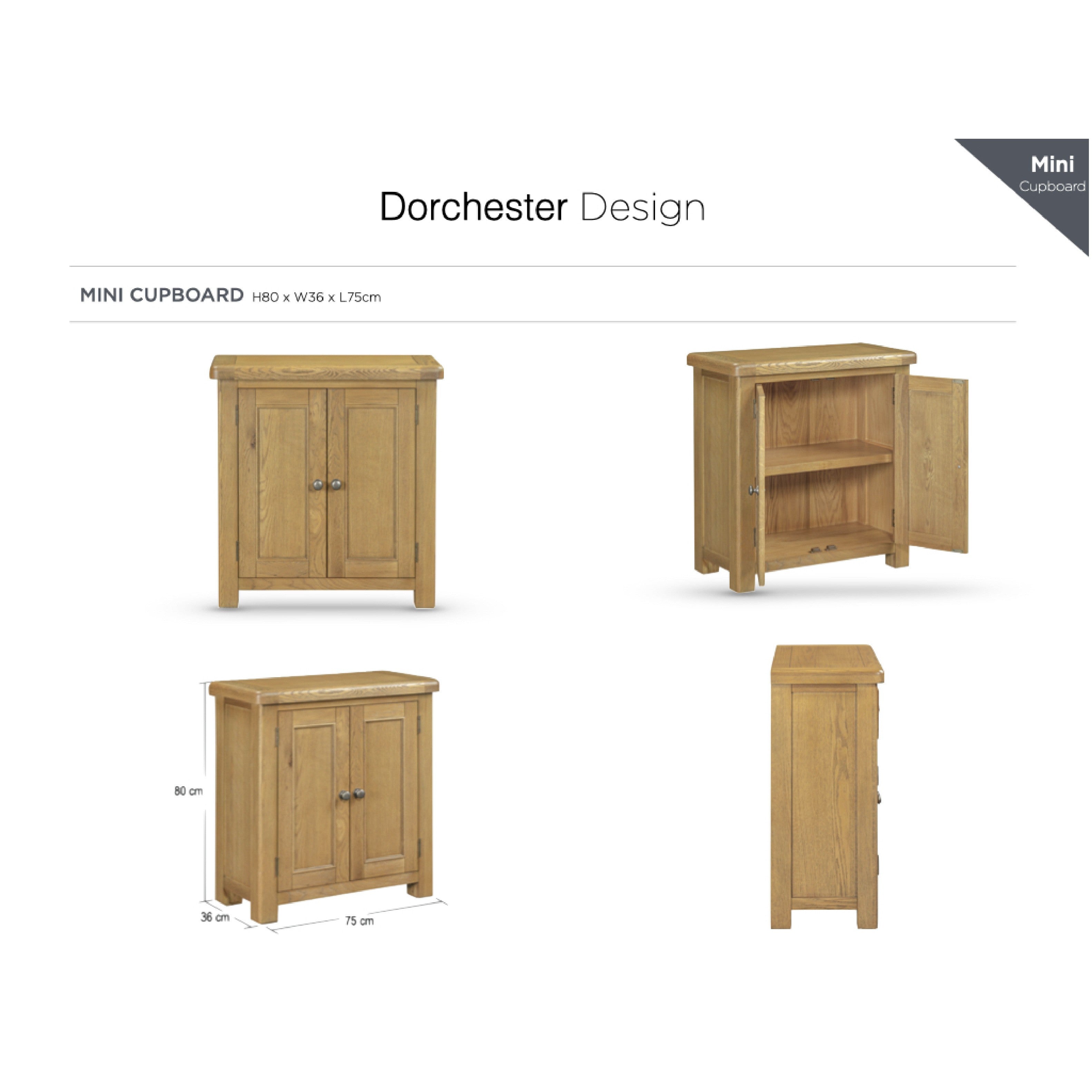 Dorchester Oak Mini Cupboard
