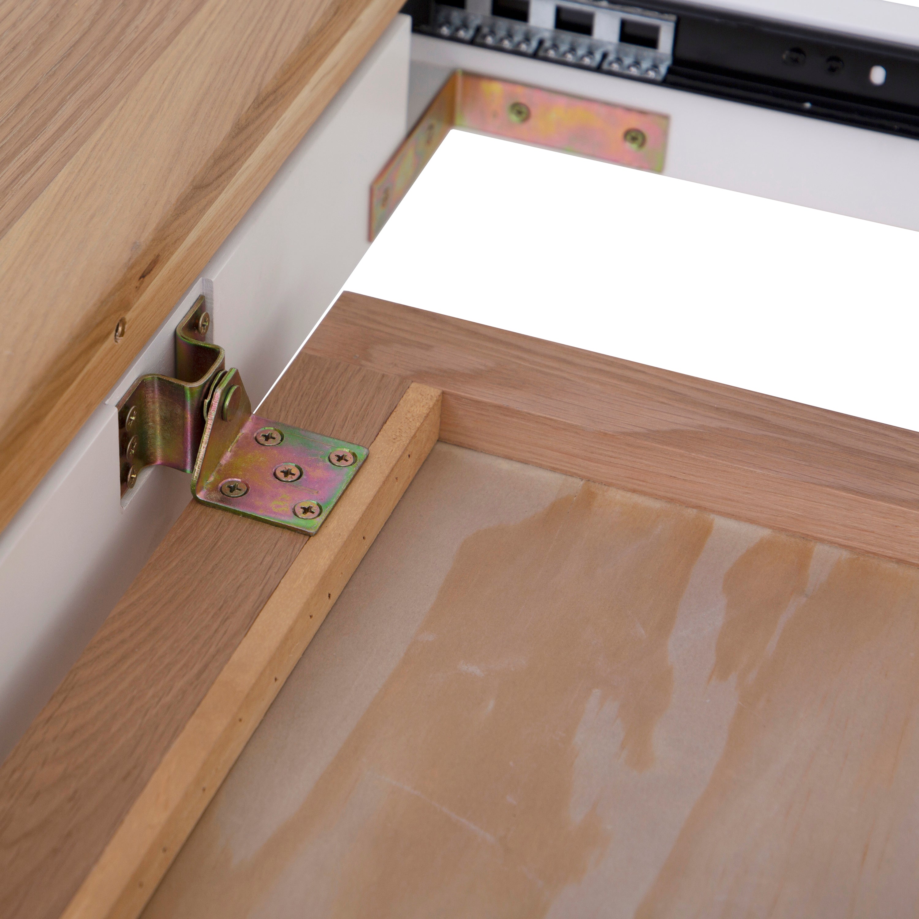 Earlham White Painted & Oak 1.2m Butterfly Extending Table