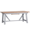 Earlham Grey Painted & Oak 1.8m Refectory Butterfly Extending Table