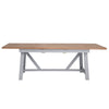 Earlham Grey Painted & Oak 1.8m Refectory Butterfly Extending Table