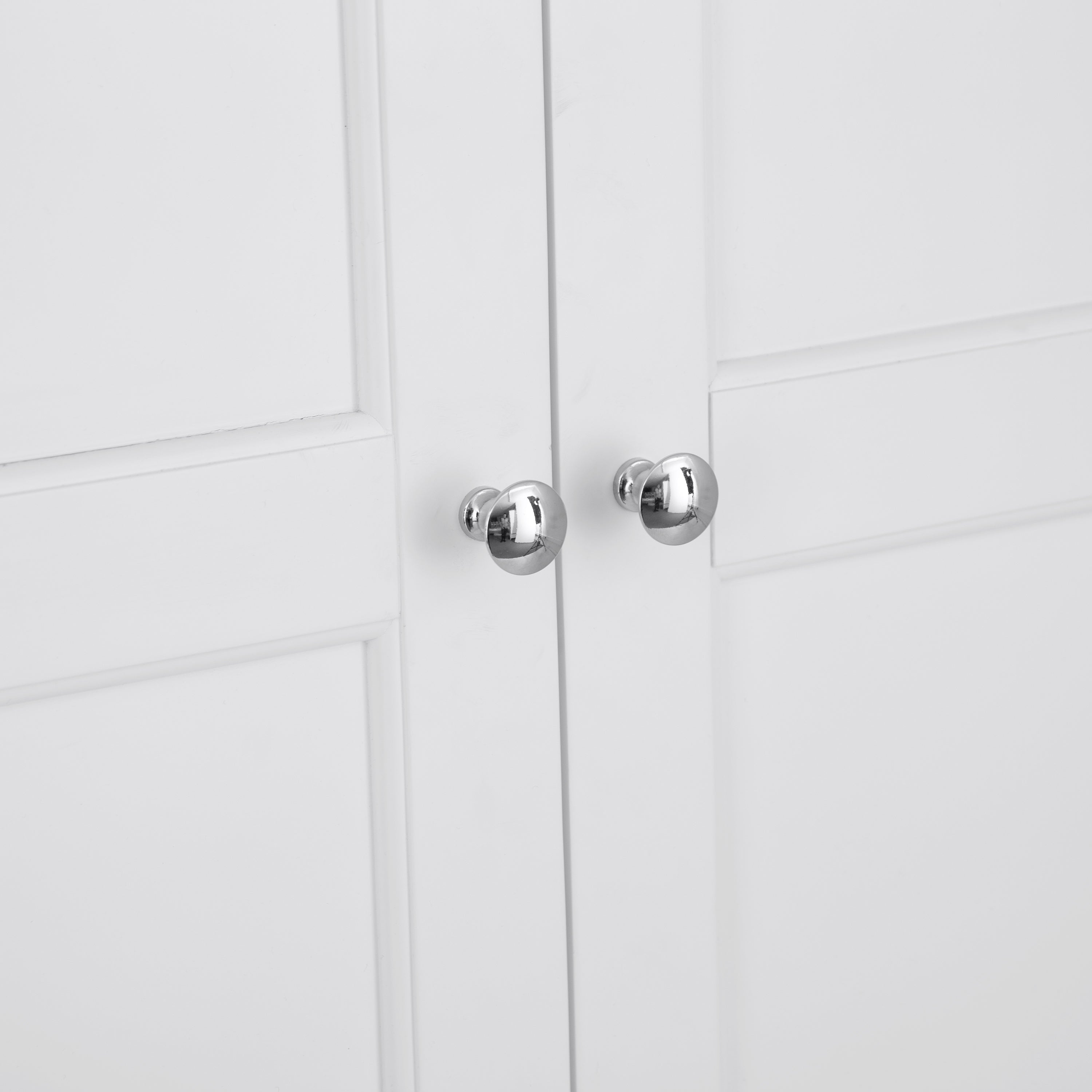 Earlham White Painted & Oak Wardrobe - 2 Door