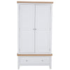 Earlham White Painted & Oak Wardrobe - 2 Door