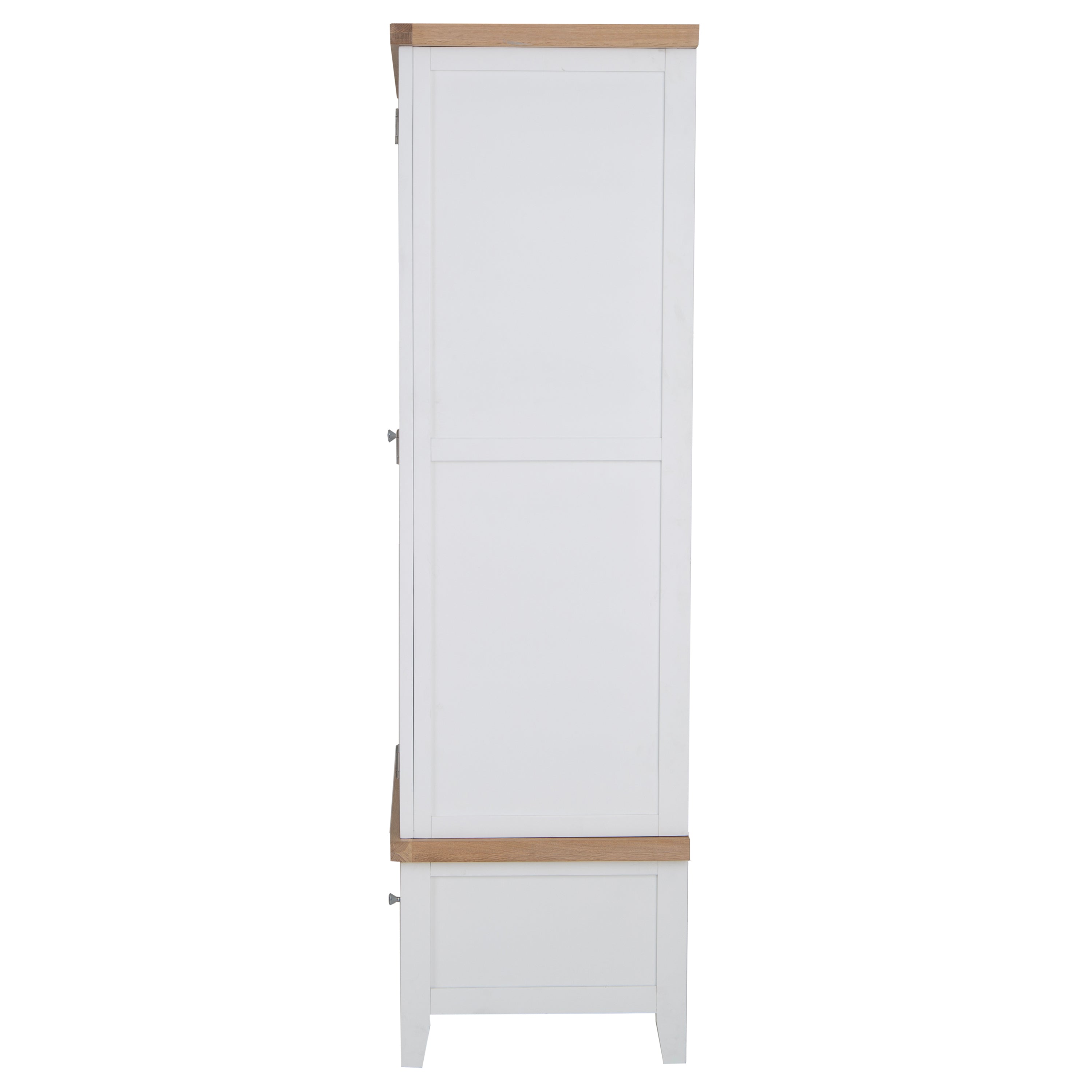 Earlham White Painted & Oak Wardrobe - 2 Door