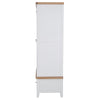Earlham White Painted & Oak Wardrobe - 2 Door
