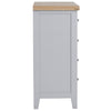 Earlham Grey Painted & Oak Chest of Drawers - 2 Over 3
