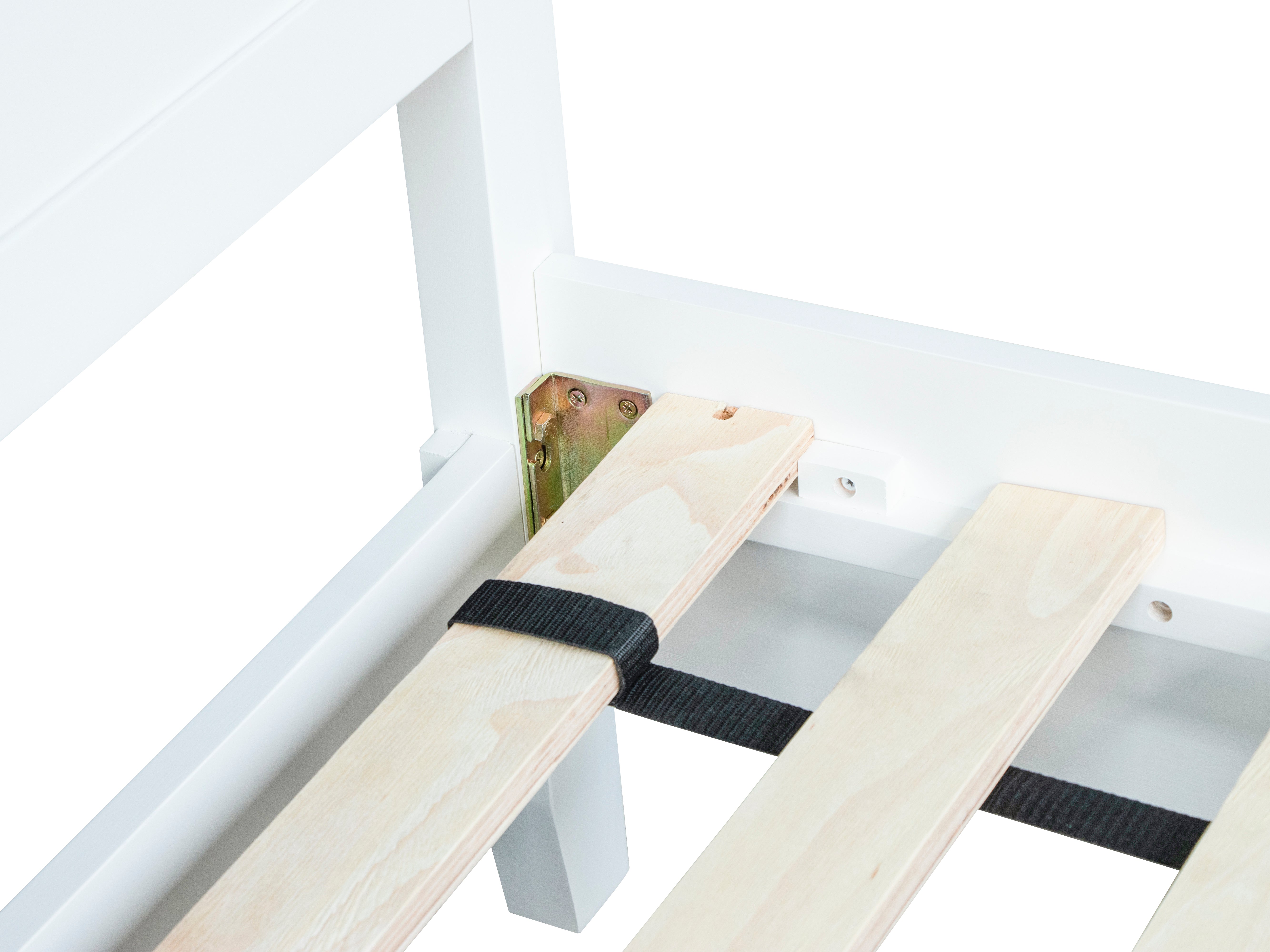 Earlham White Painted & Oak Bed Frame - 4ft6 Double