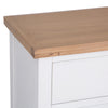 Earlham White Painted & Oak Chest of Drawers - 6 Drawer