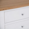 Earlham White Painted & Oak Chest of Drawers - 6 Drawer